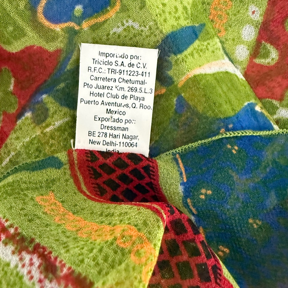 Colorful Patchwork Scarf - Picture 5 of 5